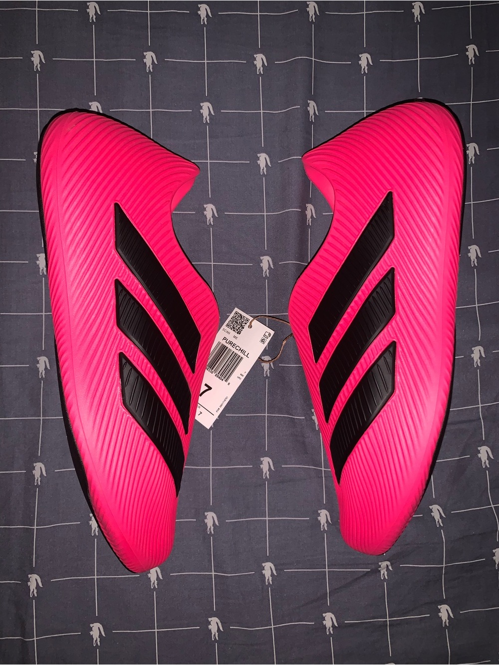 Adidas Purechill Runner Lucid Pink Black KI0065 Size: 7 Men